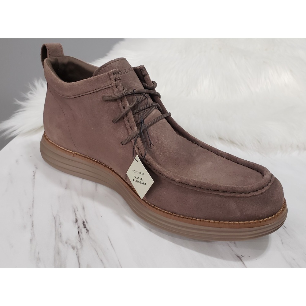 NEW NO BOX SZ 11‎ OG MOC TOE CHUKKA BOOTS C41182 MENS NATURAL TAN COLE HAAN - Picture 7 of 8